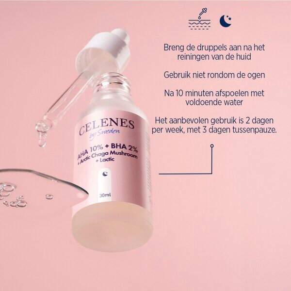 Celenes By Sweden AHA 8% BHA 2% kasvokuorinta 30ml - Kaikille ihotyypeille