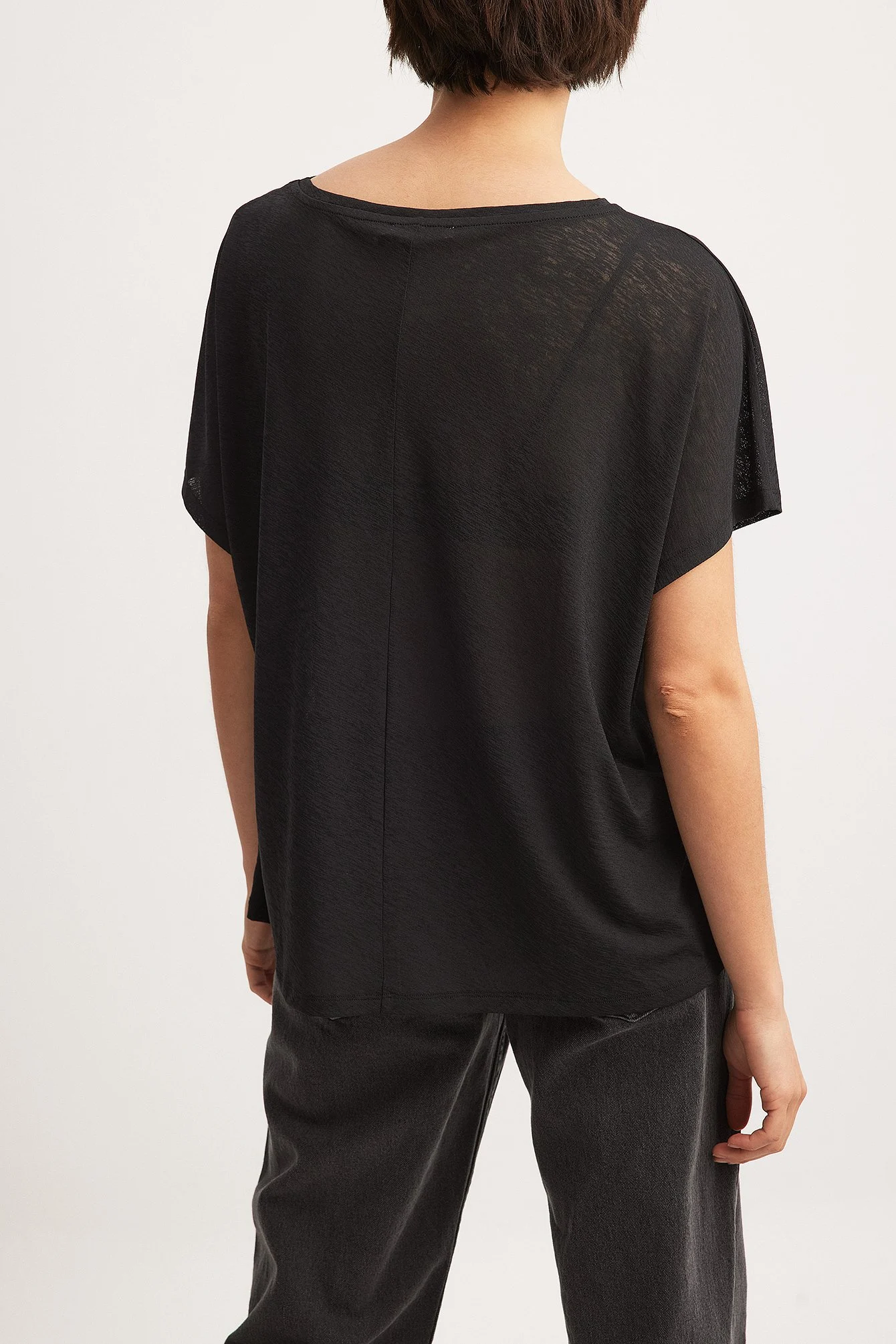 Sheer Kimono Sleeve T-shirt