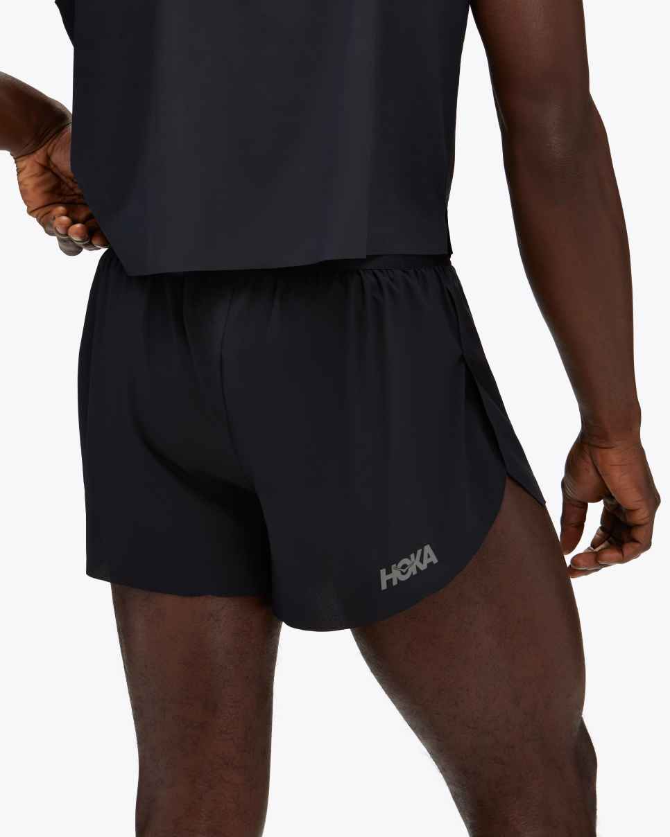 Race Day Split Short Black