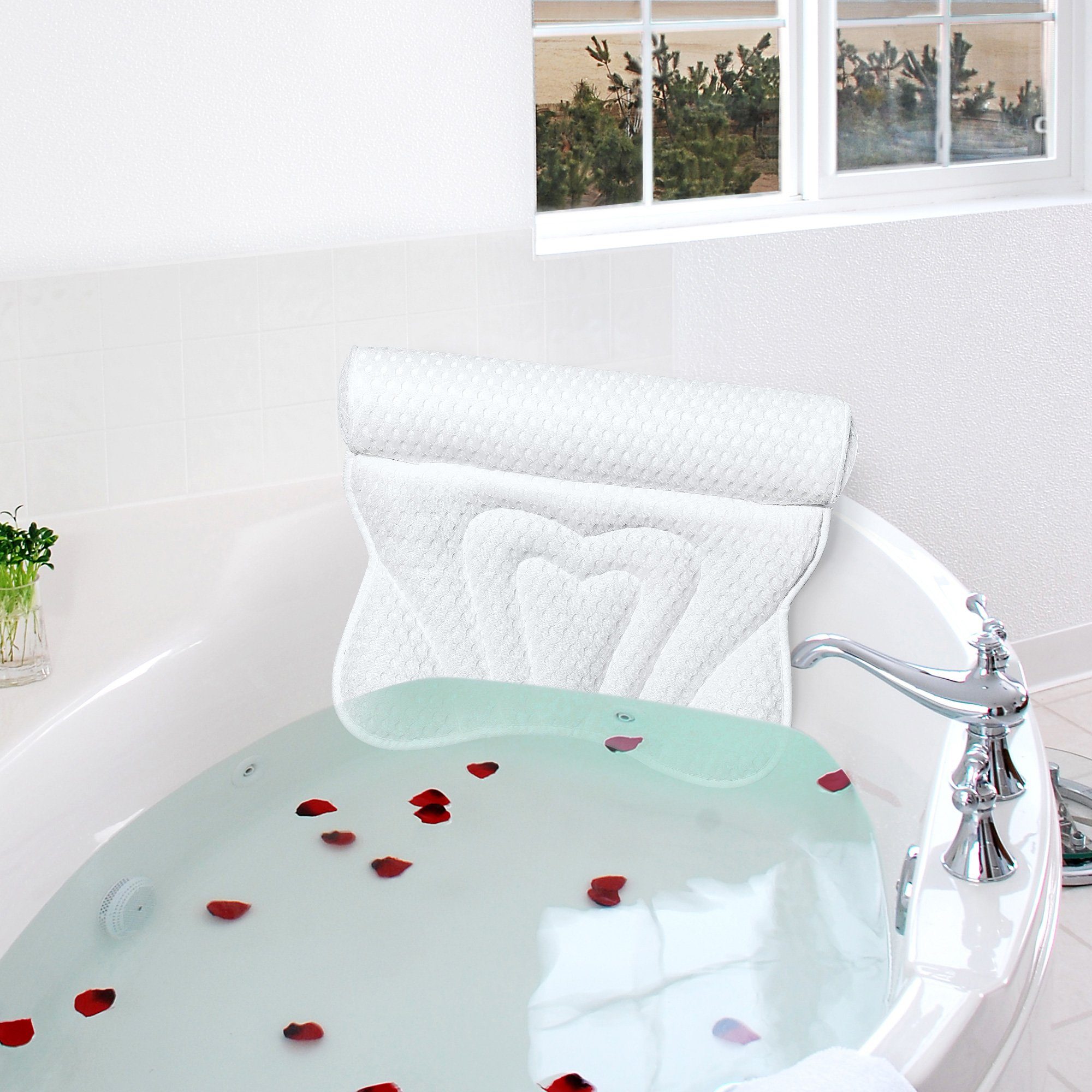 Nackenstützkissen Badekissen, Badewannen Kissen Badekissen aus Mesh, AdelDream
