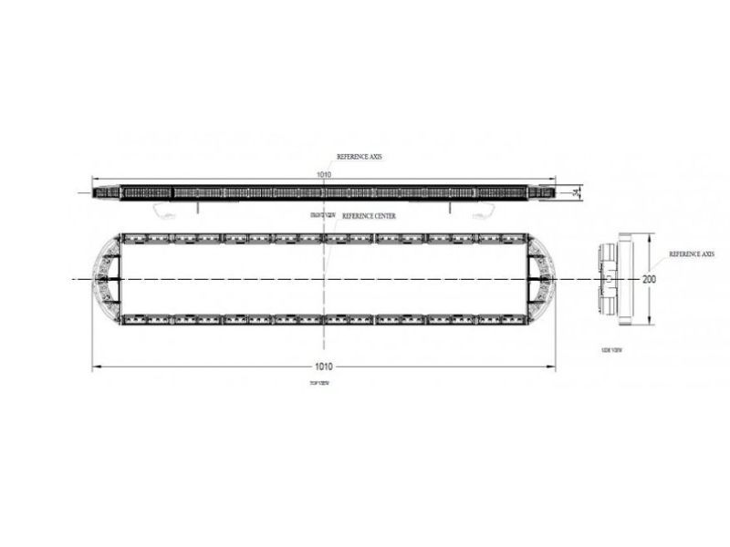 Tip-it 1450x200 Led blaulicht mit display