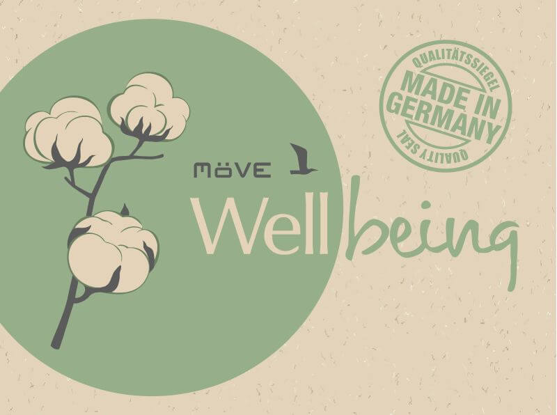Möve Waschhandschuh Wellbeing Nature 15 x 20 cm