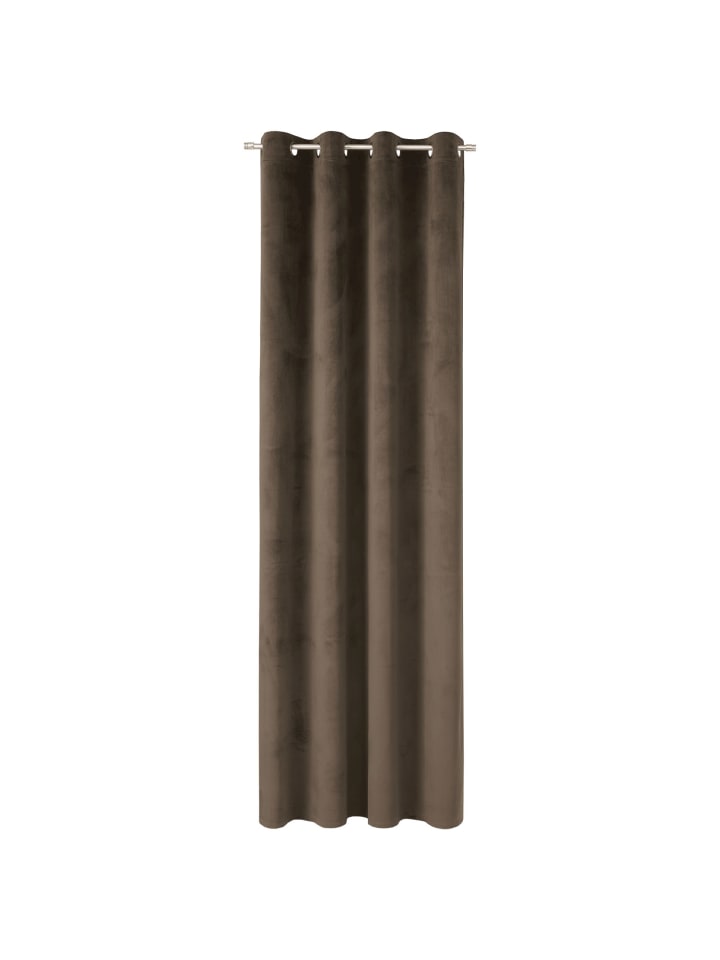 Tom Tailor TT Ösenvorhang VelvetSignature 140 x 250 cm in Braun günstig kaufen 140 x 250 cm
