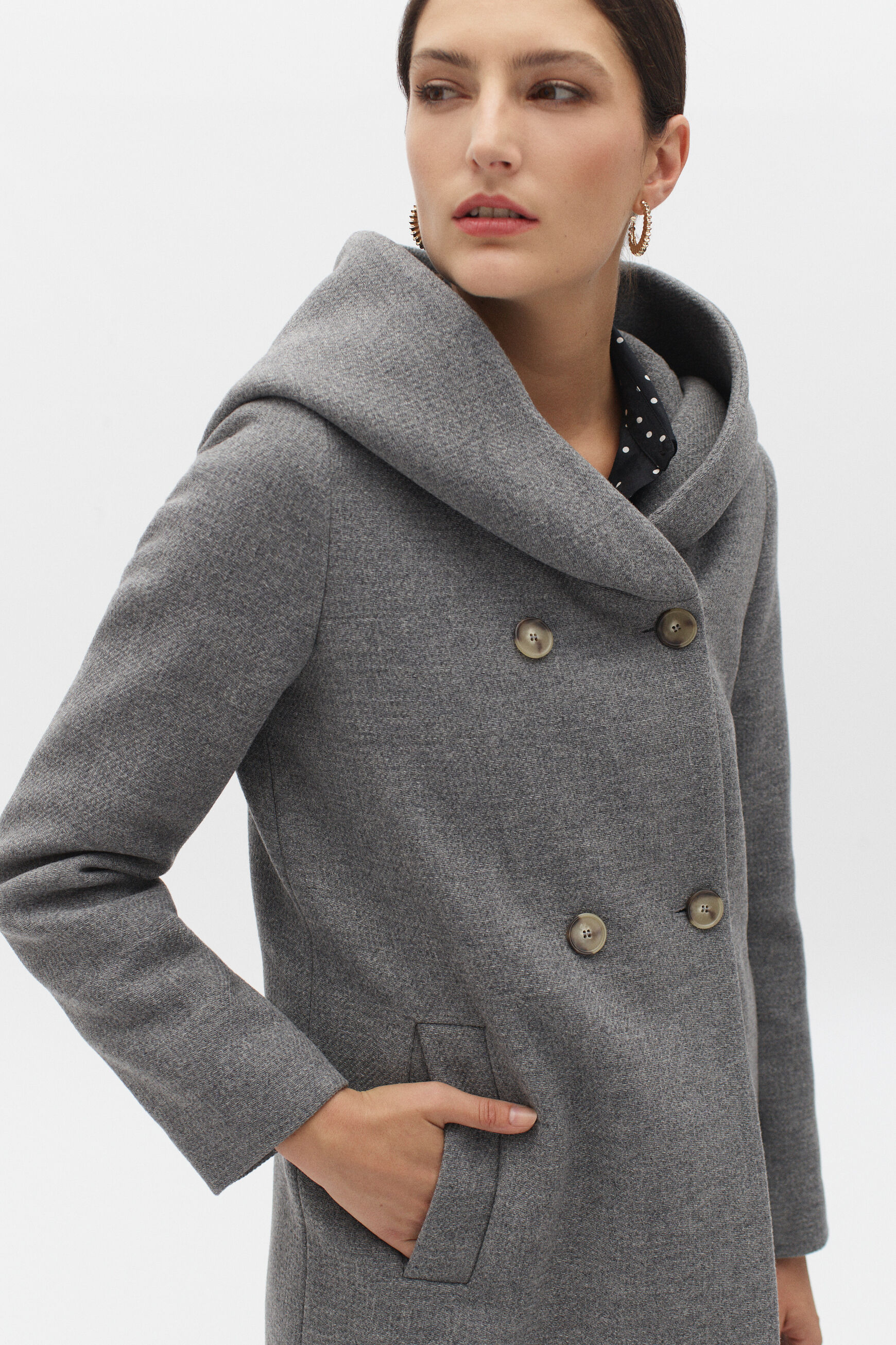manteau acarena gris femme
