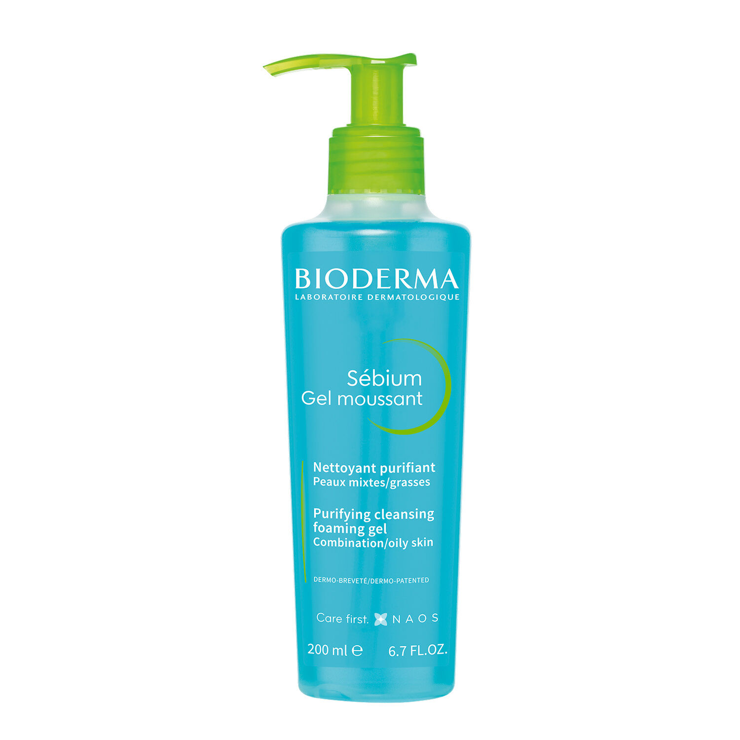 Bioderma Sébium Gel Moussant Nettoyant Purifiant Doux Peaux Mixtes à Grasses