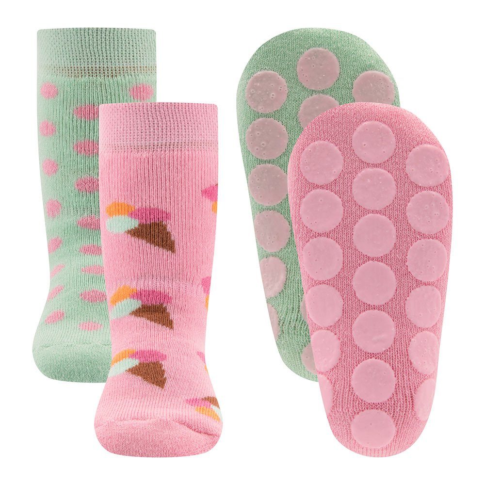 Ewers ABS-Socken Stoppersocken ABS Eis/Punkte (2-Paar)