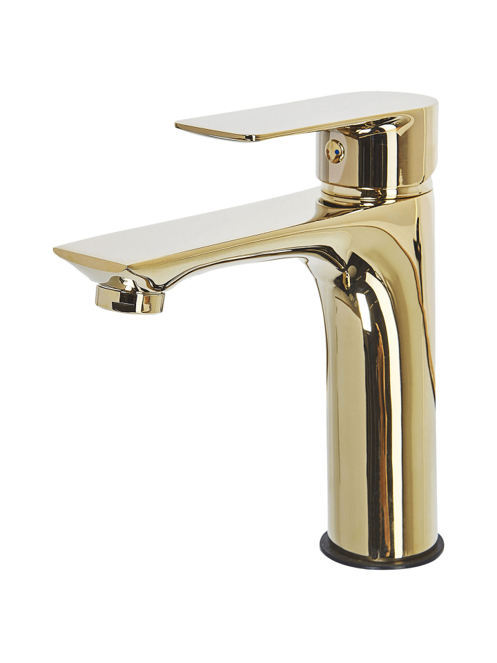 Beliani Wasserhähne BERLOI in Gold - (W) 5 x (H) 18 x (L) 13 cm günstig kaufen onesize