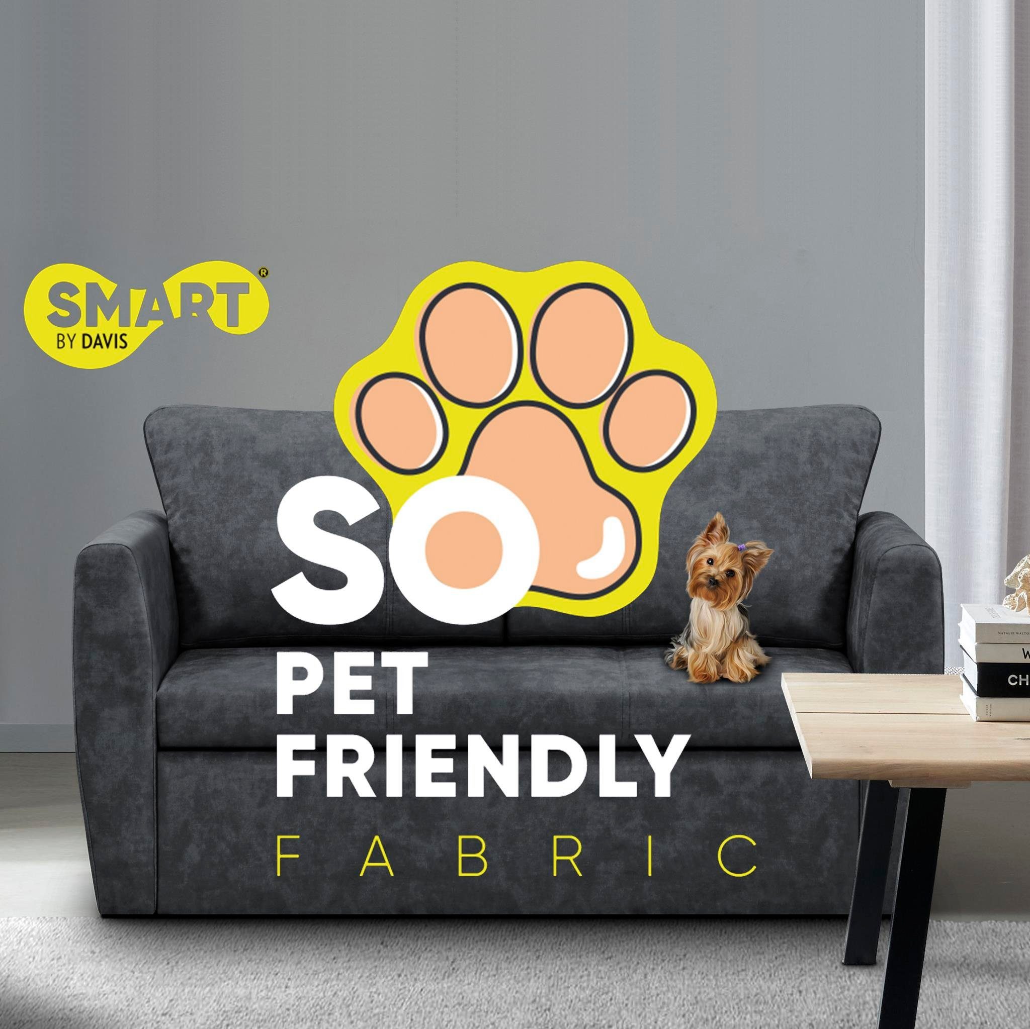 Beautysofa Schlafsofa Kamel II, Modern Sofa Couch, Bettkasten, 2-Sitzer Sofa, Schlaffunktion