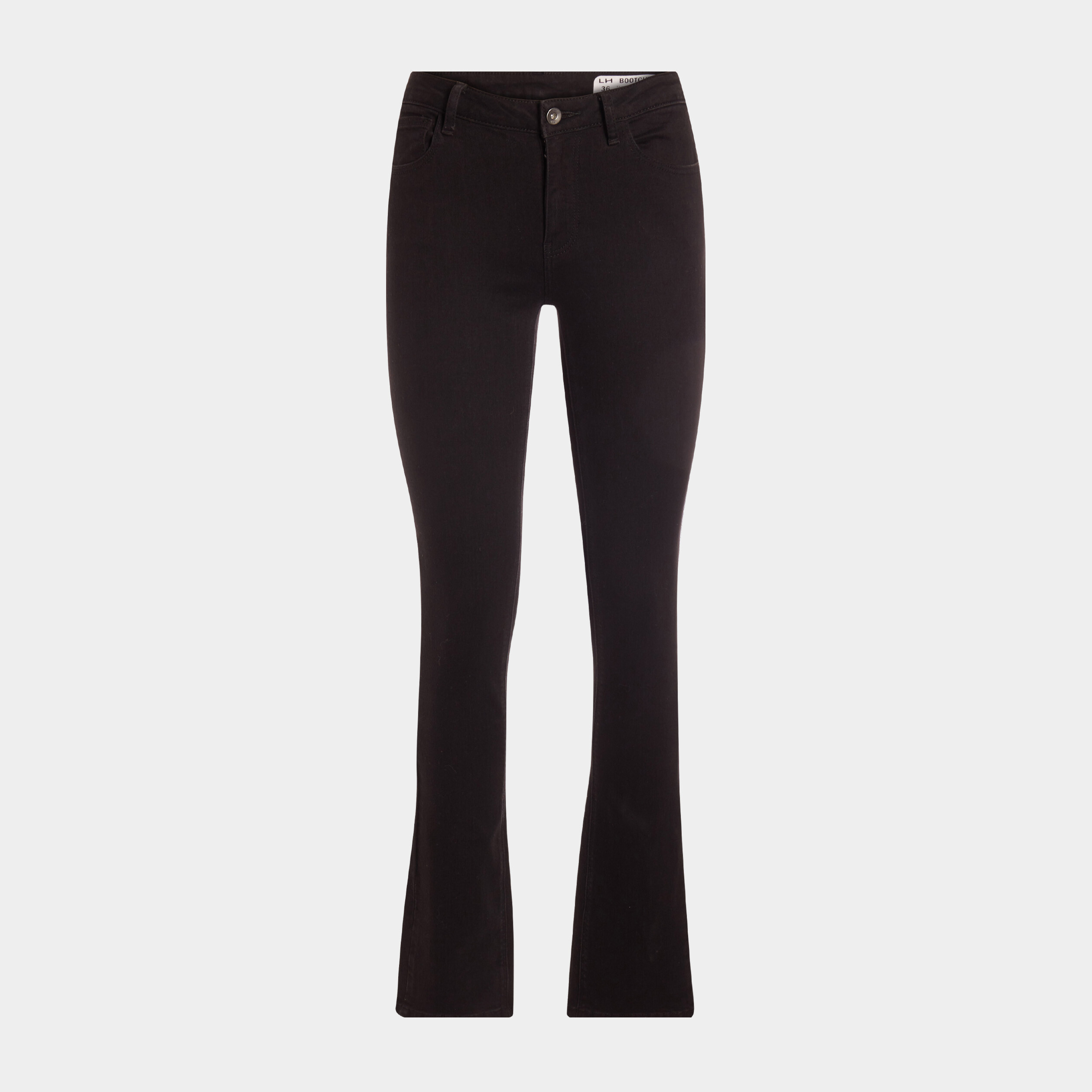 Jeans bootcut taille normale noir femme | La Halle