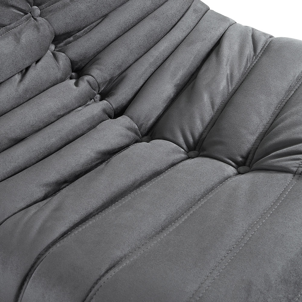 Home Deluxe HOME DELUXE Relaxsessel mit Hocker CHILL - Anthrazit