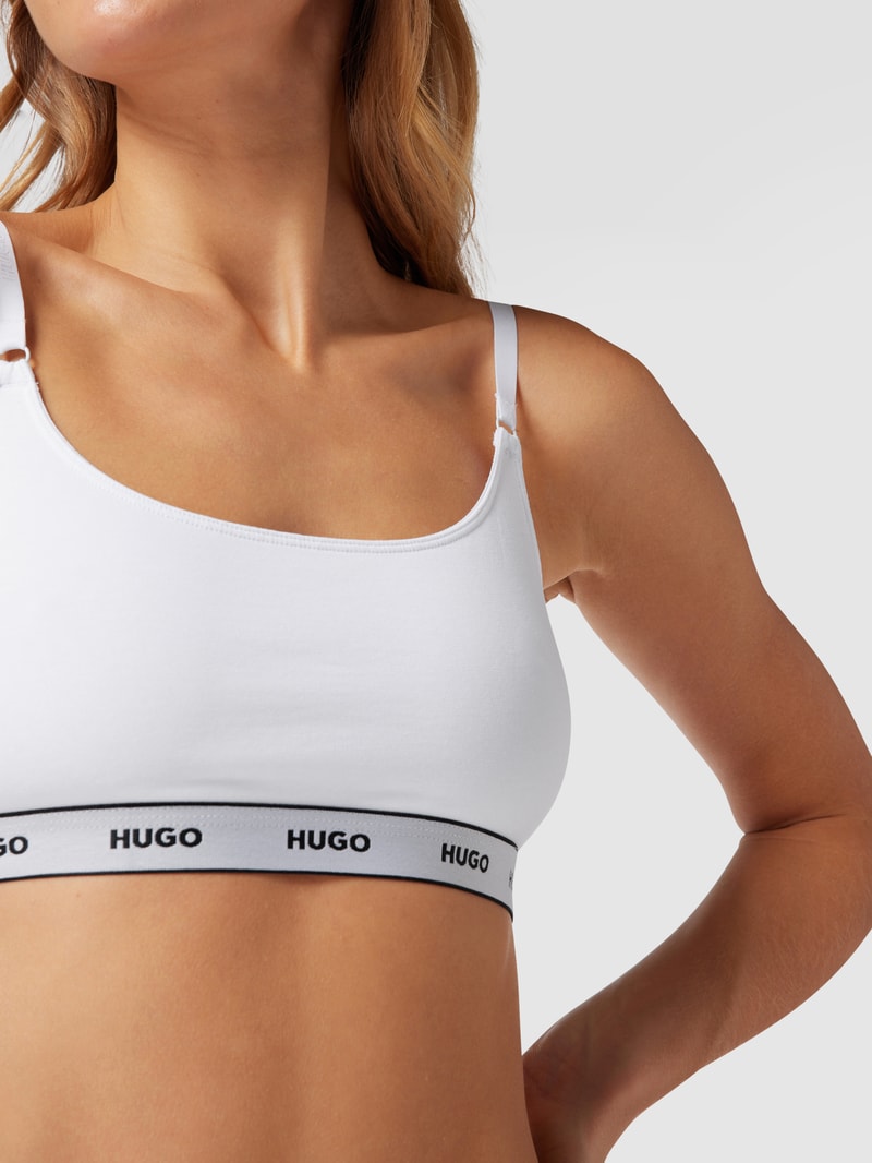 Soft-BH mit Logo-Bund im 2er-Pack in weiß
