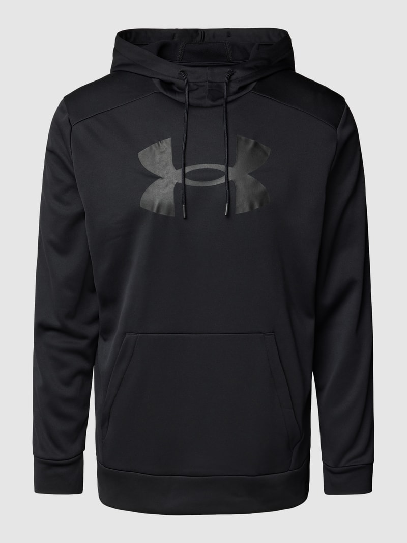 Hoodie mit Logo-Print in schwarz