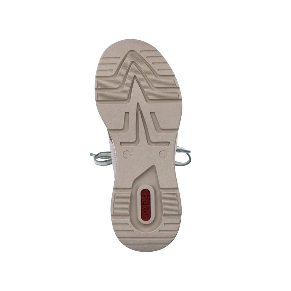 Rieker Damen Sneaker Low kaktusgrün-hellbeige