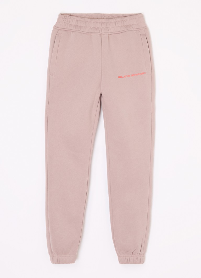 Pantaloni de trening negri conici cu logo-ul Bananelor