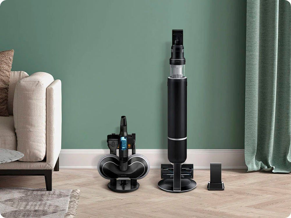 Samsung Akku-Handstaubsauger BESPOKE Jet AI Akku+ CompleteClean VS28C97B4QK/WD, 730 W, beutellos, automatische Entleerung mit selbstschließender Öffnung