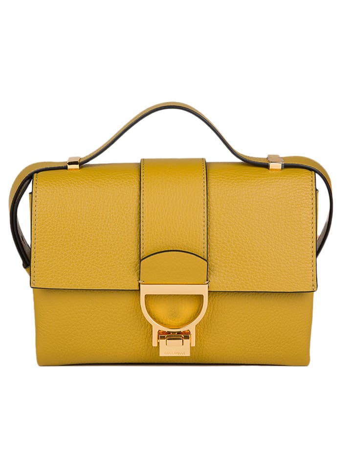 COCCINELLE Leder-Umhängetasche in Senf - (B)23 x (H)17 x (T)7 cm günstig kaufen onesize