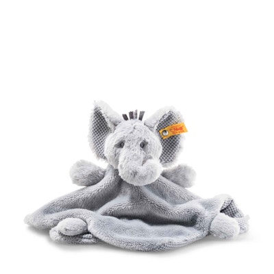 Soft Cuddly Friends Ellie Elefant Schmusetuch, 26 cm, hellgrau