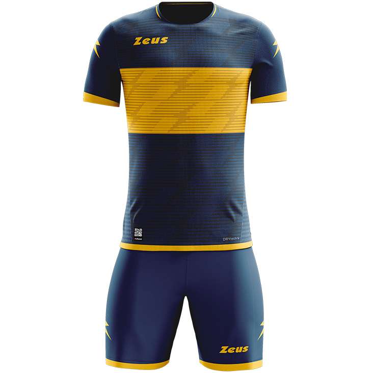 Zeus Icon Teamwear Set Trikot mit Shortsnavy gelb