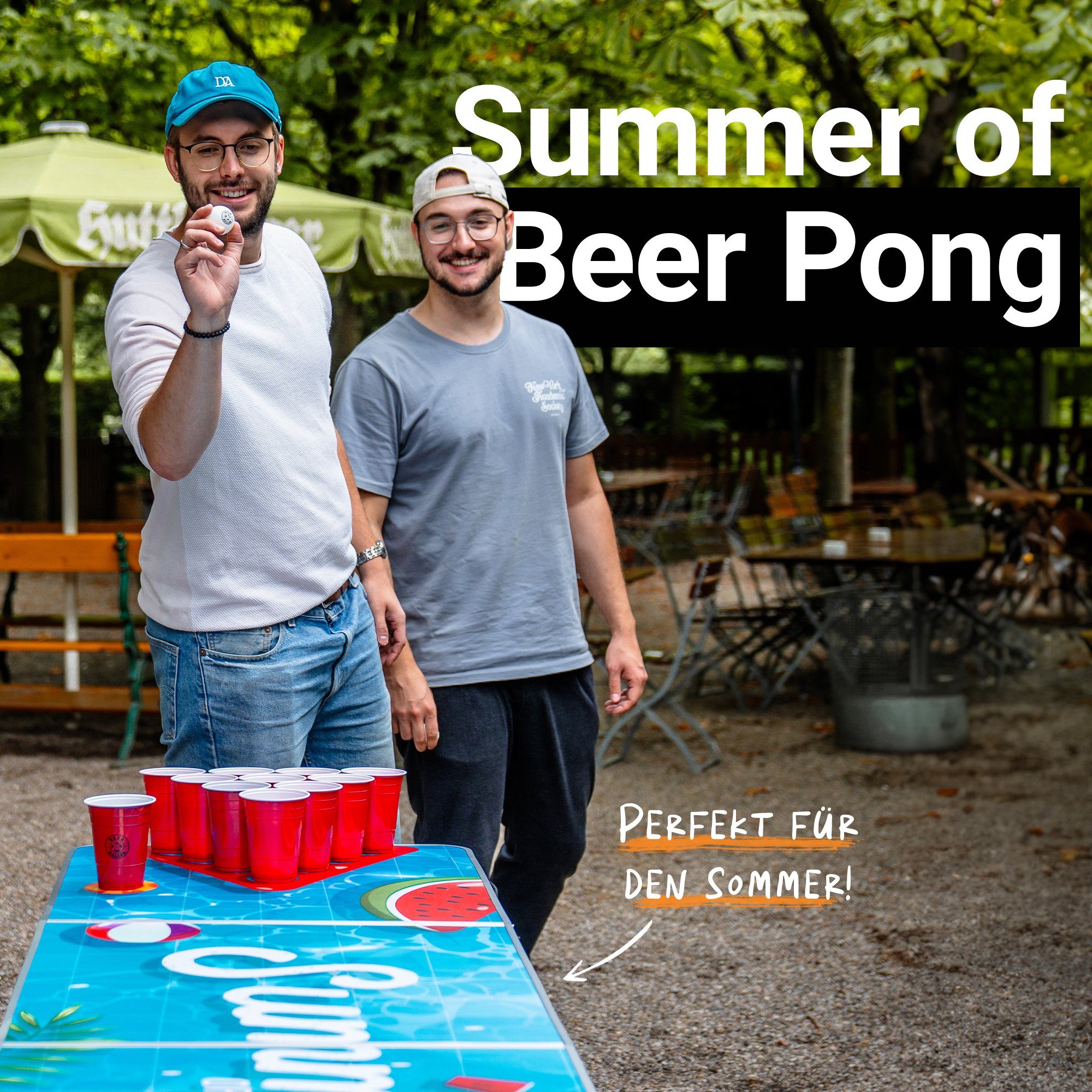 BeerBaller Klapptisch BEERBALLER® Summer Beer Pong Tisch