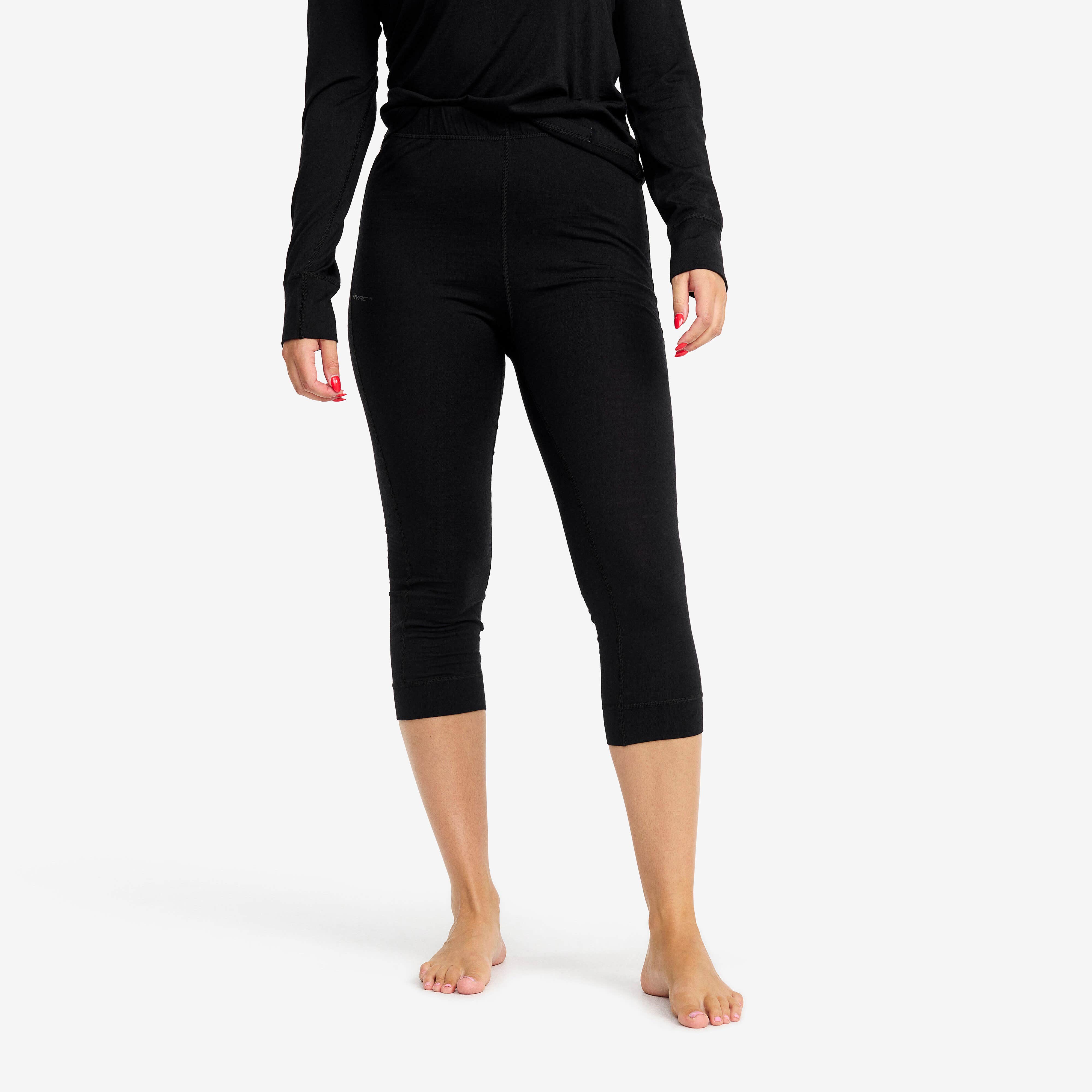 Mount Merino 3/4 Pants Femme Black