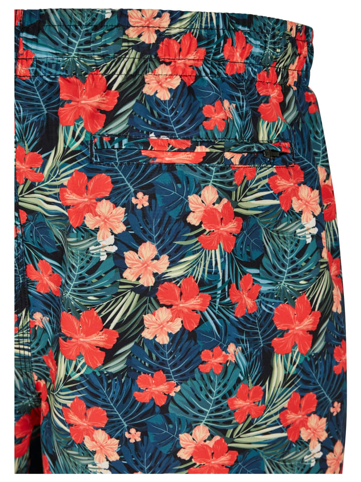 Urban Classics Urban Classics Badeshorts in blk/tropical günstig kaufen