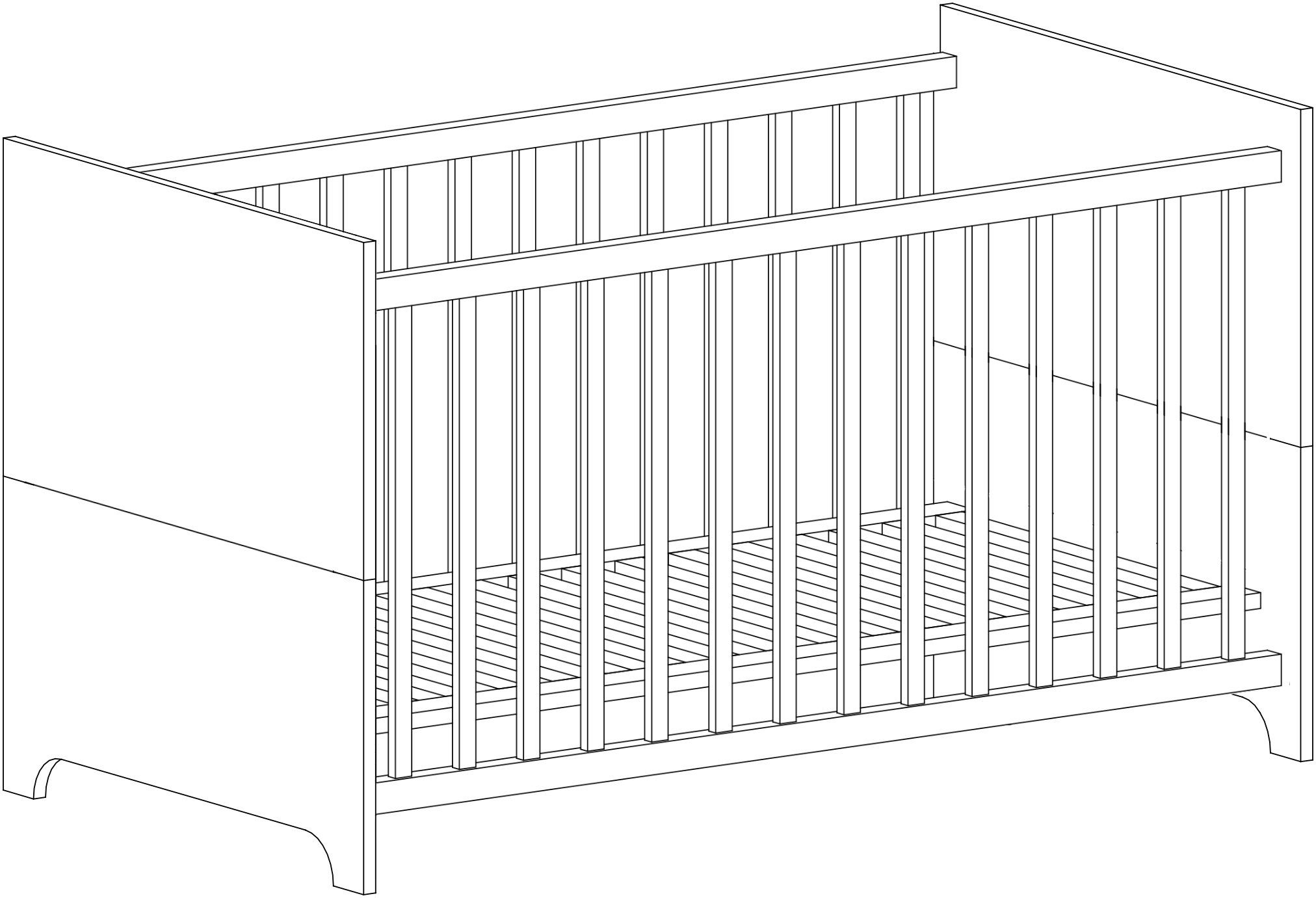 arthur berndt Babyzimmer-Komplettset Thilo, (Set, 3-St., Kinderbett, Schrank, Wickelkommode), Made in Germany; mit Kinderbett, Schrank und Wickelkommode