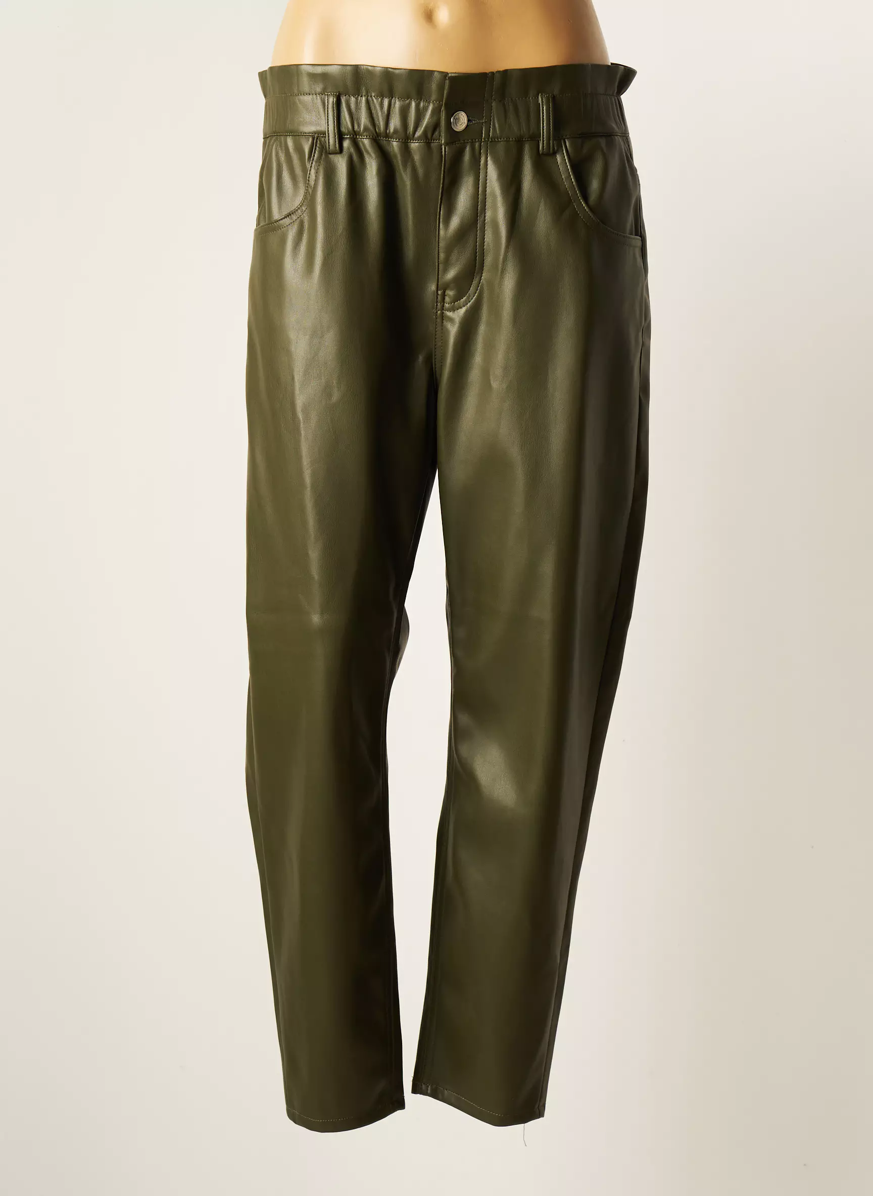 Only Pantalons Droits Femme couleur vert