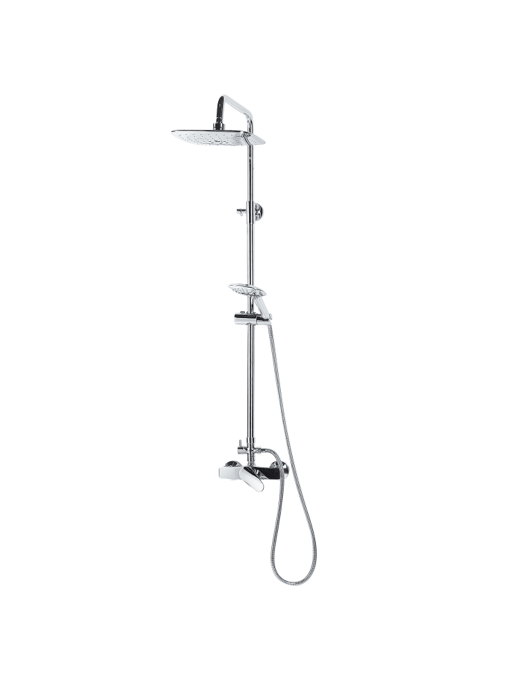 Beliani Wannenarmaturen HOWICK in Silber - (W) 20 x (H) 115 x (L) 36 cm günstig kaufen onesize