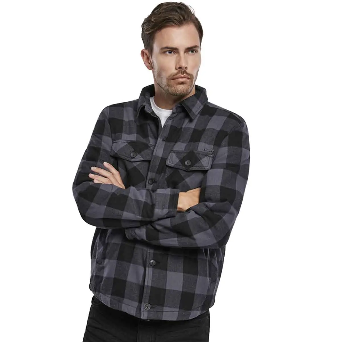 Lumberjacket schwarz-grau