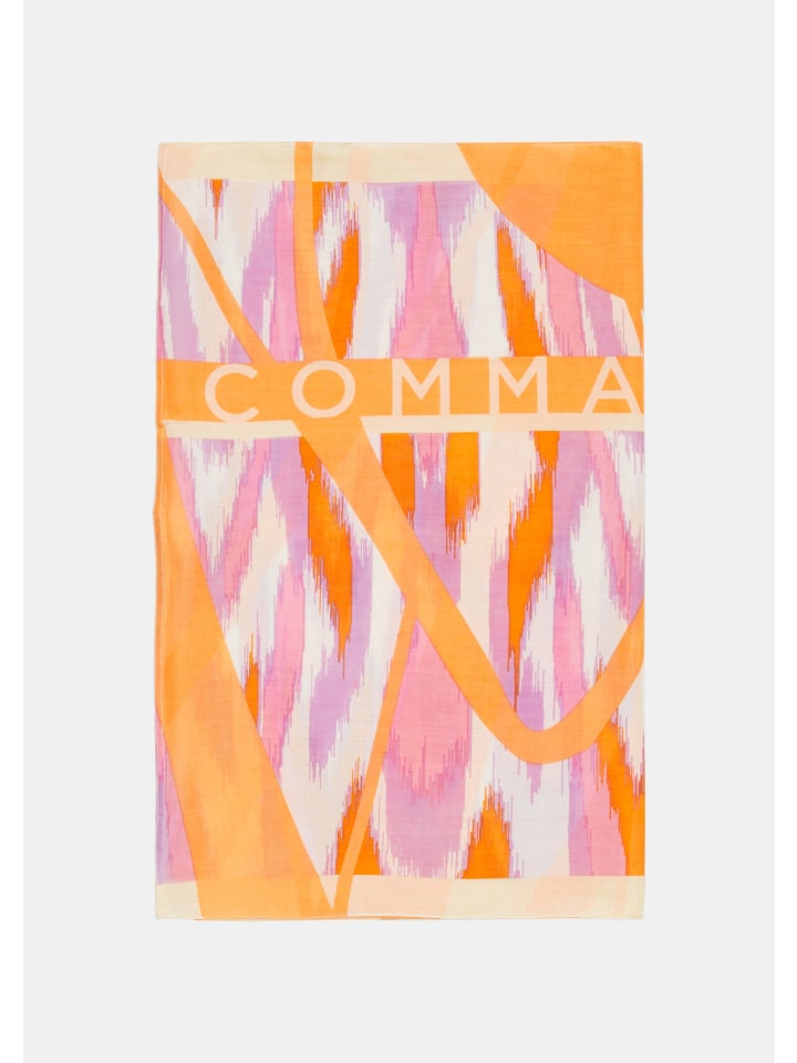 comma Tuch in Mehrfarbig-orange günstig kaufen 1