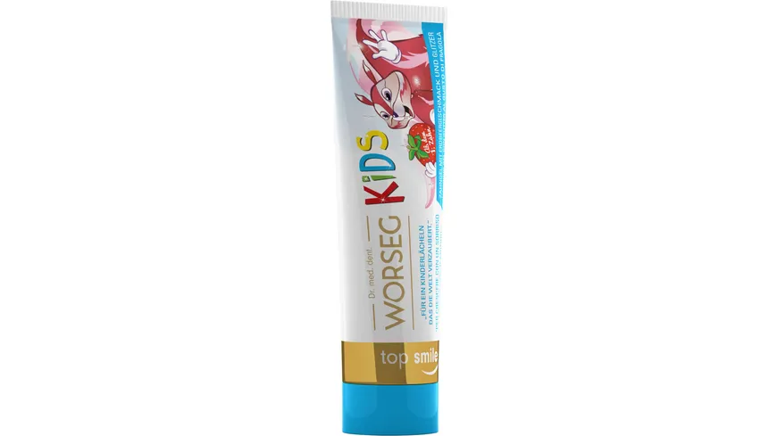 Dr. WORSEG Zahngel top smile KIDS Erdbeere 75 ml
