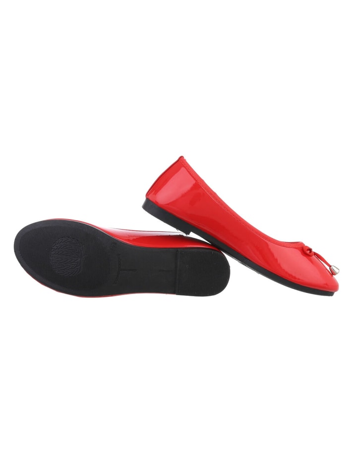 Ital-Design Ballerina in Rot günstig kaufen