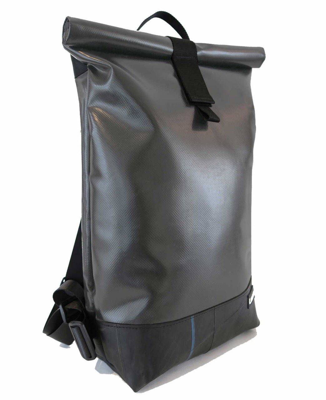 LEONCA Handtaschen grau Rollrucksack LKW-Plane Anthrazit L