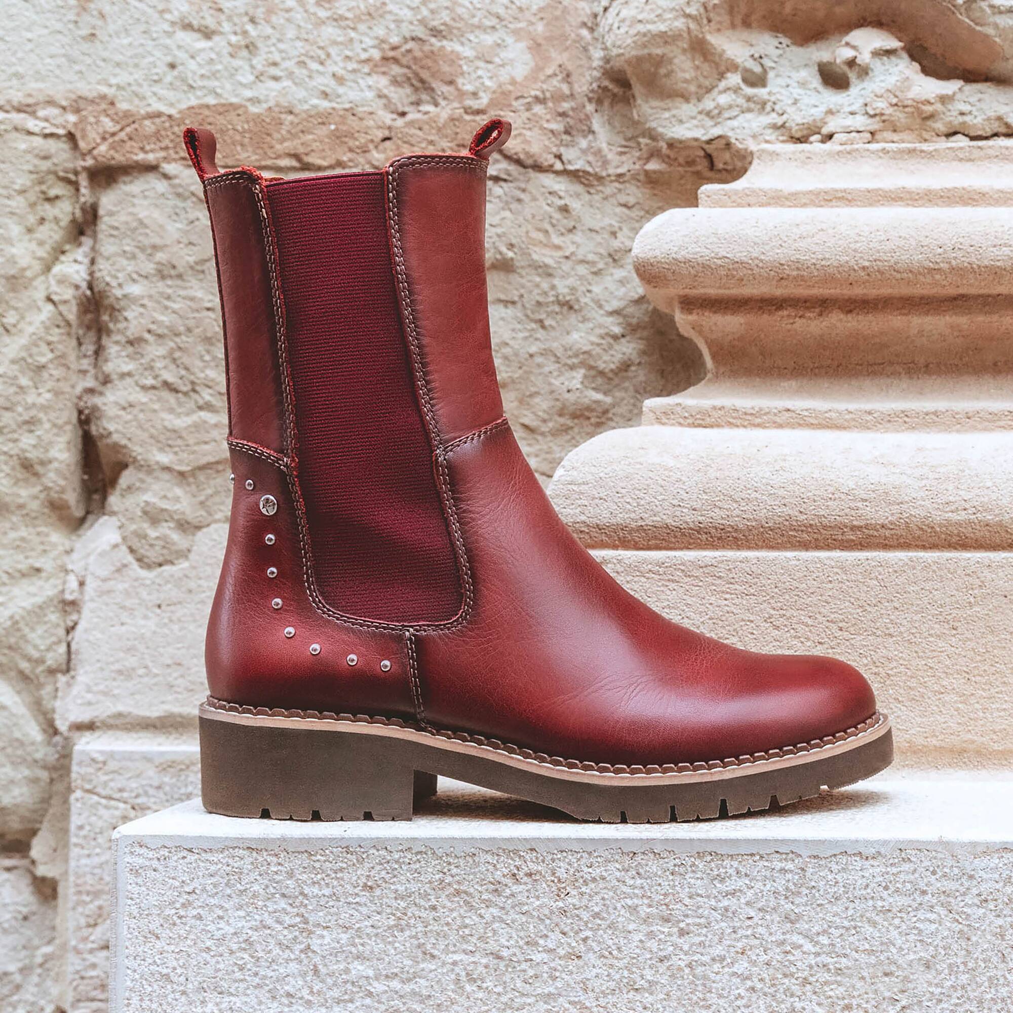 Damskie skórzane buty Pikolinos Vicar - CLAY