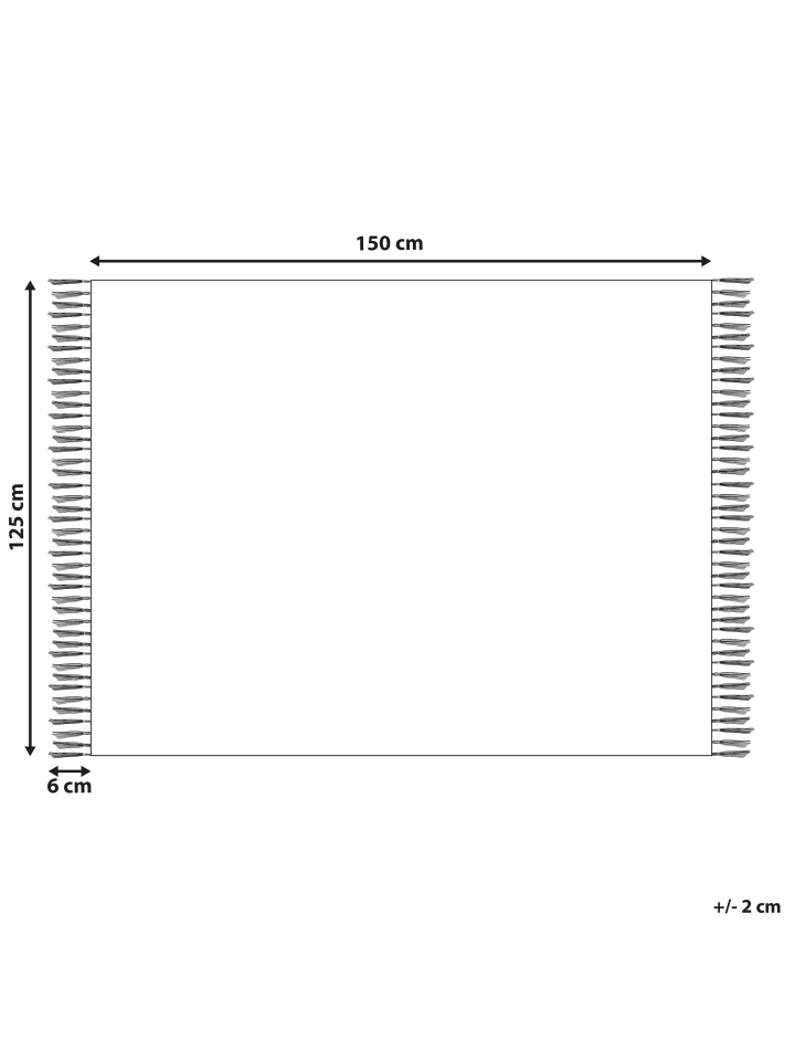 Beliani Kuscheldecke MITYAL in Grün/Beige - (W) 125 x (H) 0.5 x (L) 150 cm günstig kaufen onesize