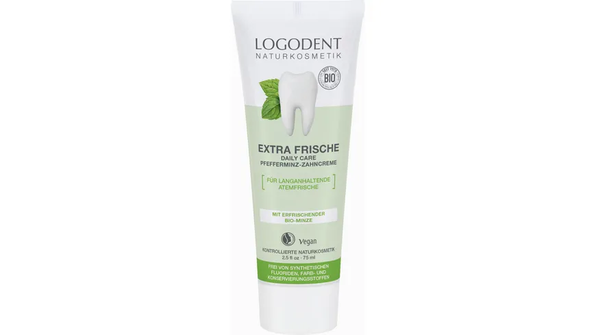 LOGODENT EXTRAFRISCHE daily care Pfefferminz Zahncreme 75 ml