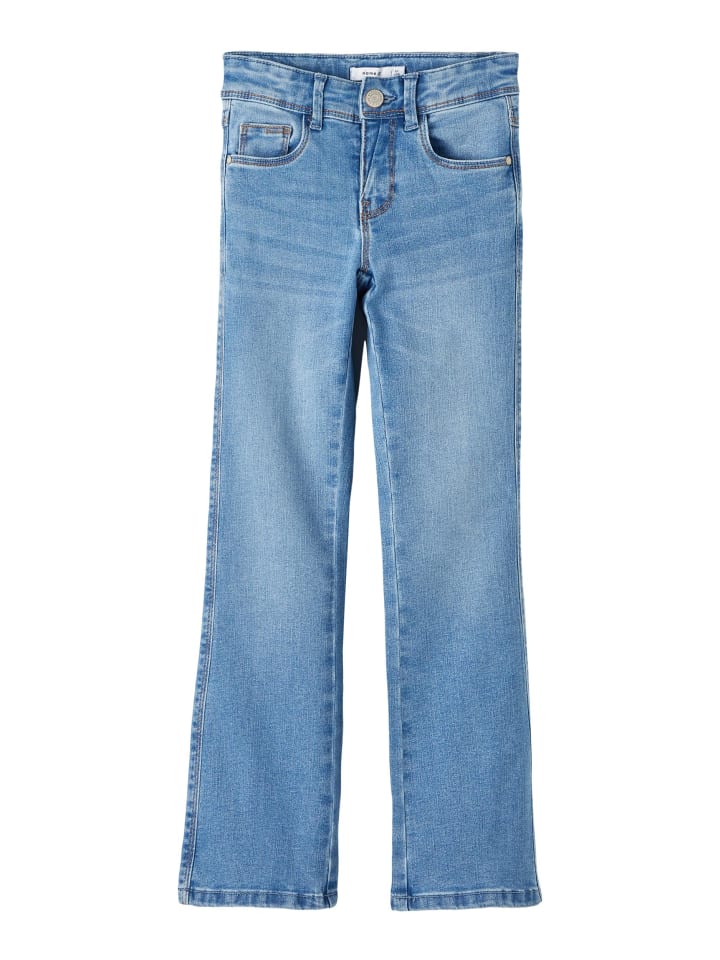 name it Bootcut Jeanshose in medium blue denim günstig kaufen