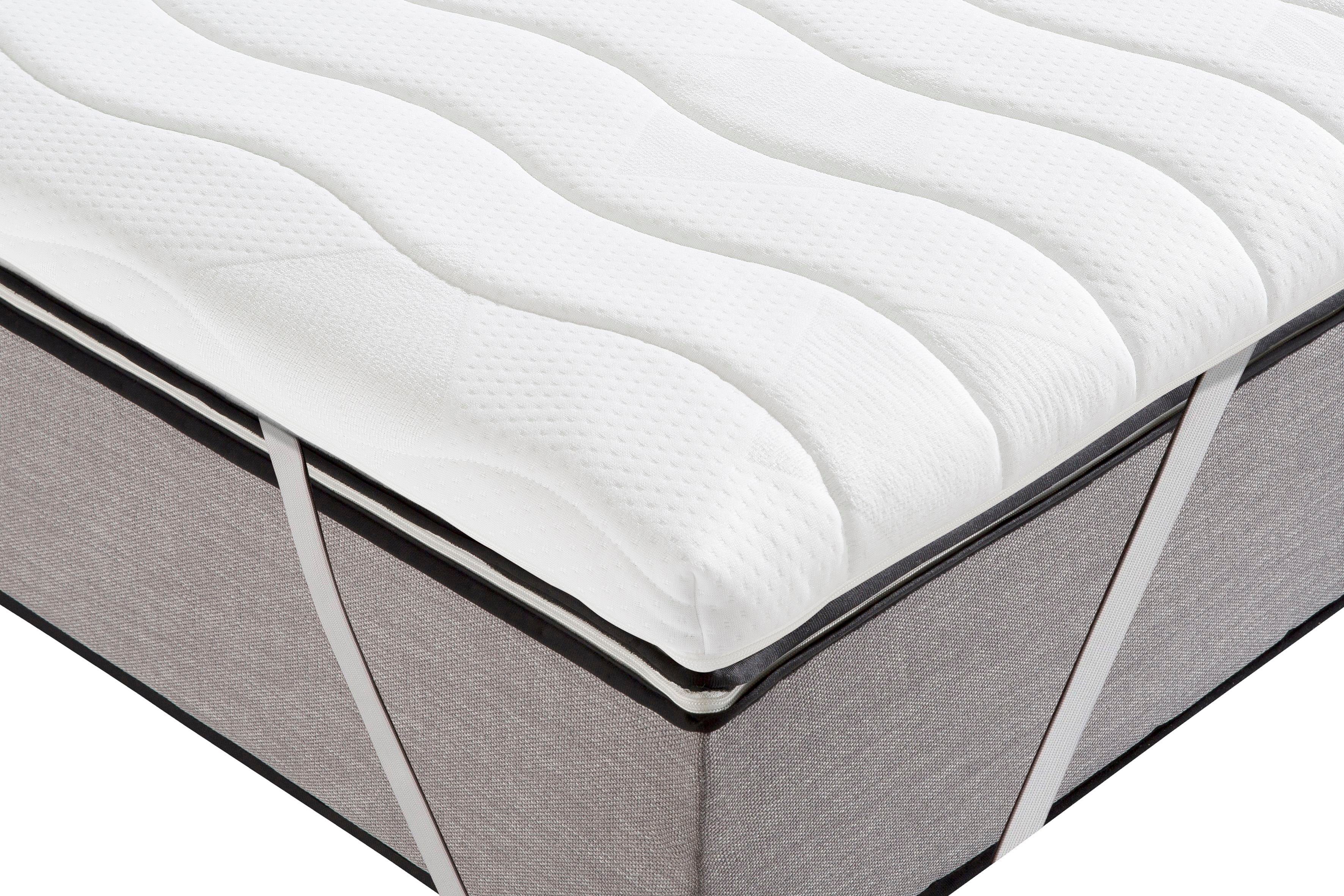 Topper Tornby in 4 Härtegr., Topper für Matratzen 90x200 cm, 140x200 geeignet, Älgdröm, 6 cm hoch, Kaltschaum, Matratzentopper, Boxspringmatratzen und Boxspringbett geeignet