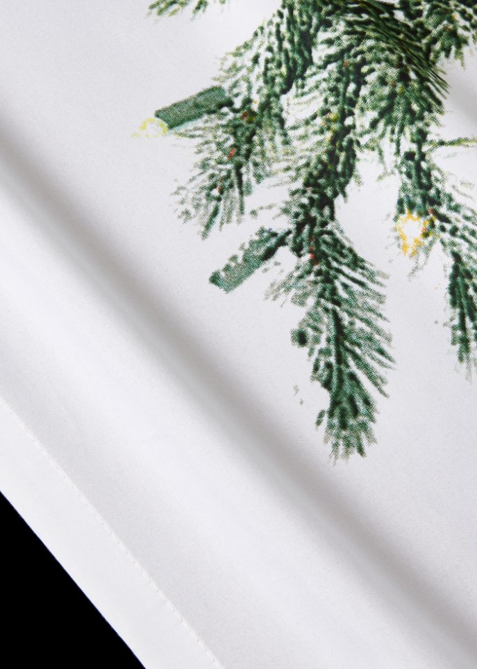 LED-Vorhang mit Tannenbaum Druck (1er Pack)