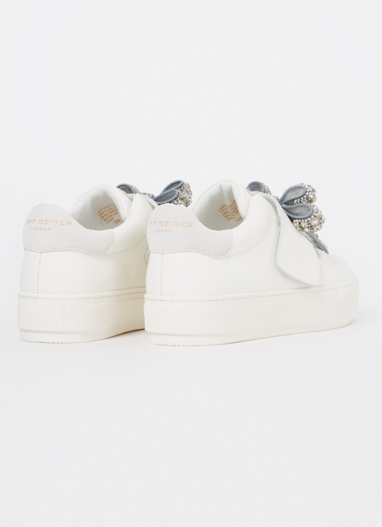 Kurt Geiger Laney Bow -nahkaiset tennarit strassikivillä