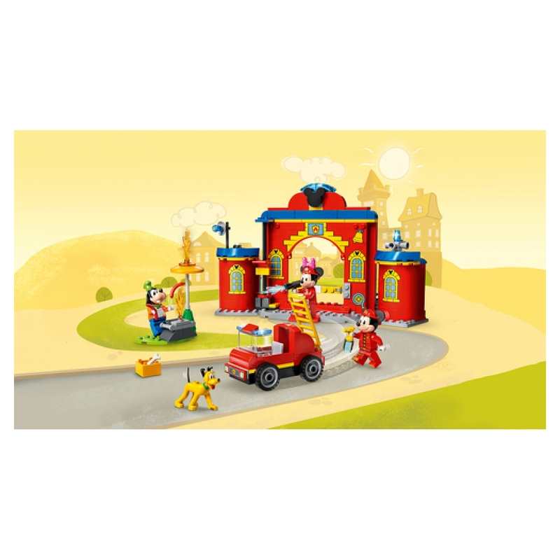 10776 La caserne et le camion de pompiers de Mickey et ses amis LEGO 4+