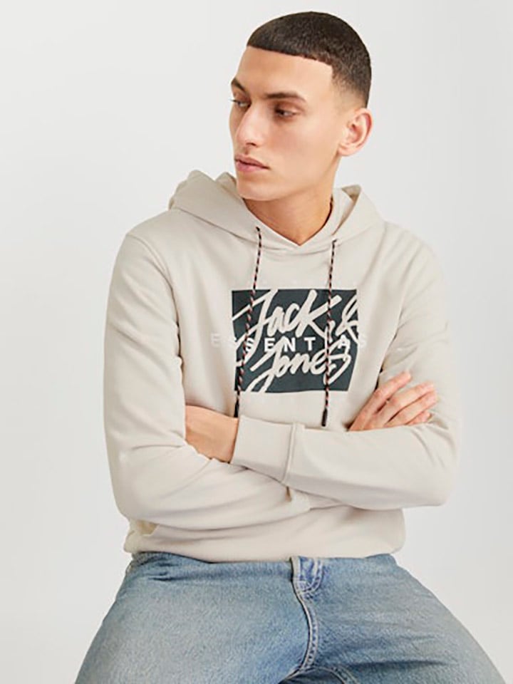 Jack & Jones Hoodie in Beige günstig kaufen