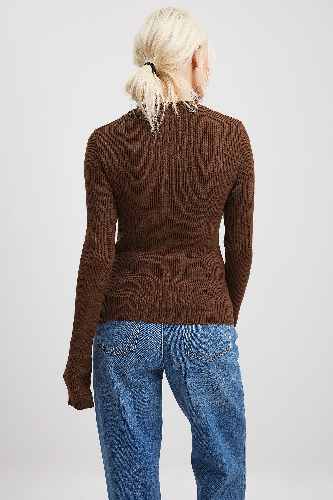 Gerippter Pullover