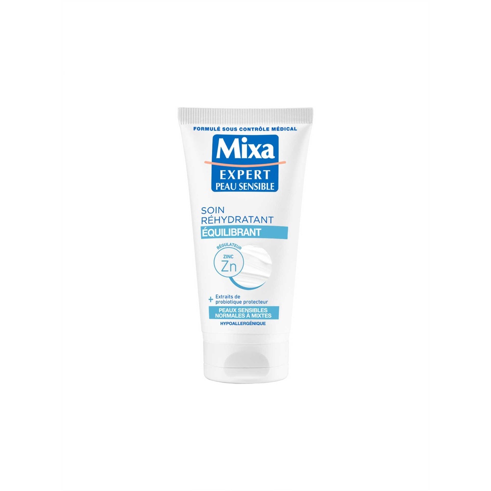 mixa Expert Peau Sensible Soin Visage Réhydratant Equilibrant