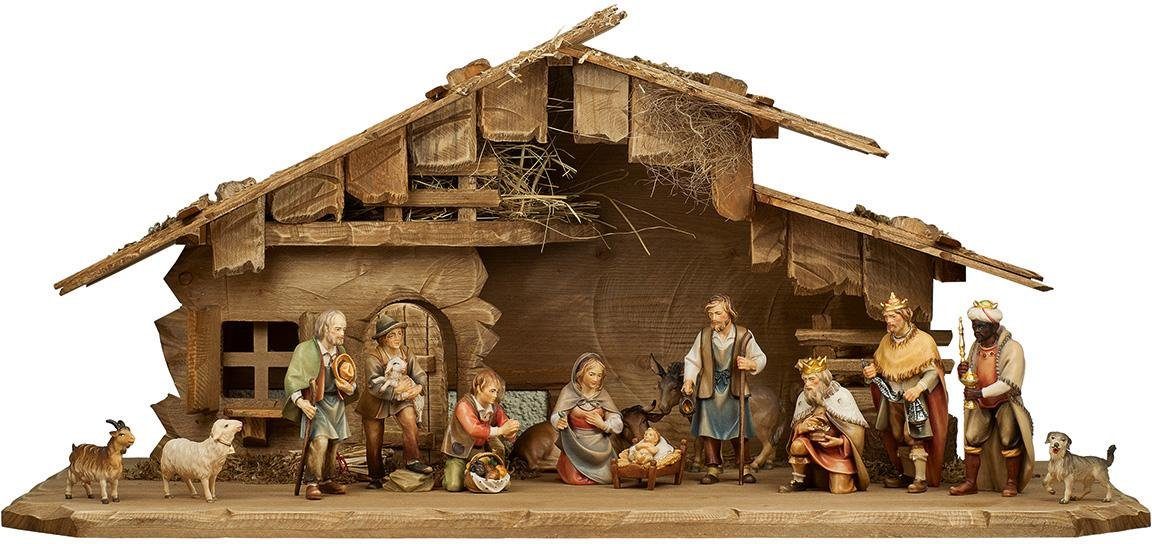ULPE WOODART Krippenfigur Hl. Drei Könige, Weihnachtsdeko (Set, 3 St), Handarbeit, hochwertige Holzschnitzkunst