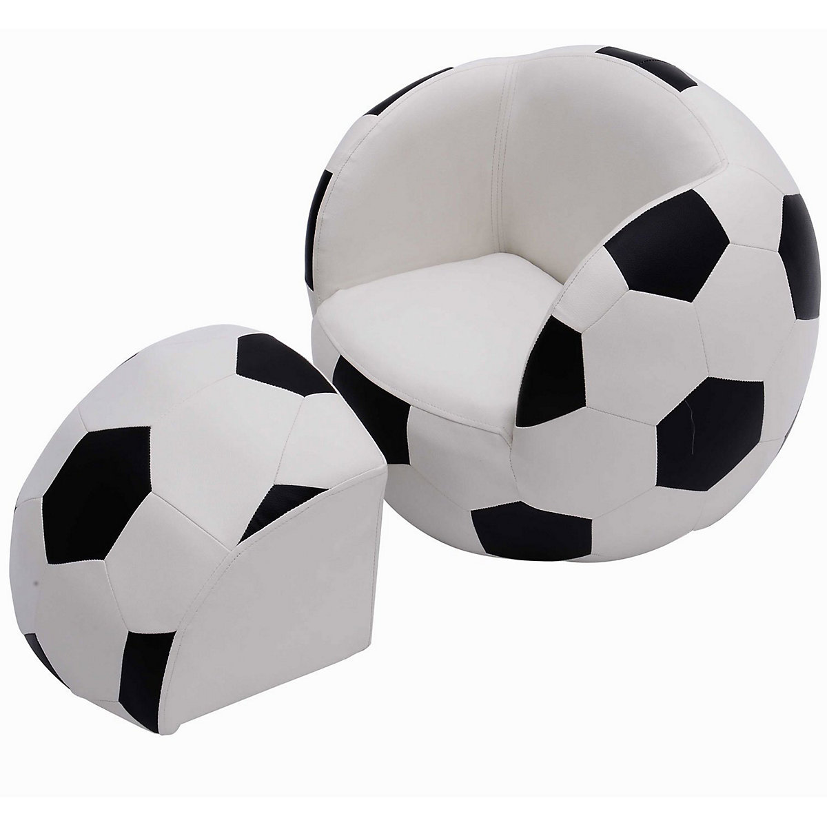 Kindersessel im Fußball-Design