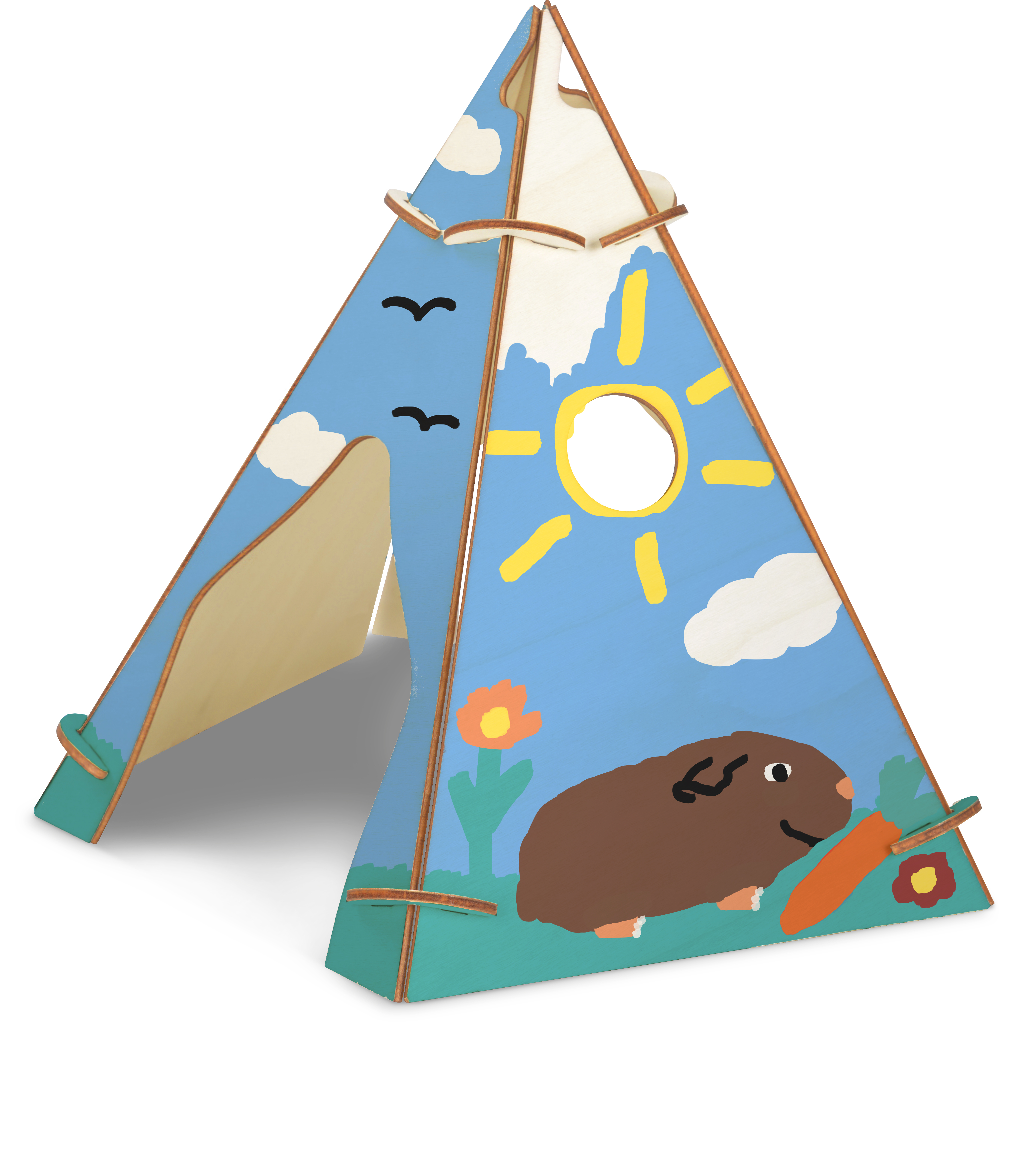 AniOne Käfigzubehör AniOne my pet & me Nager DIY Tipi Zelt