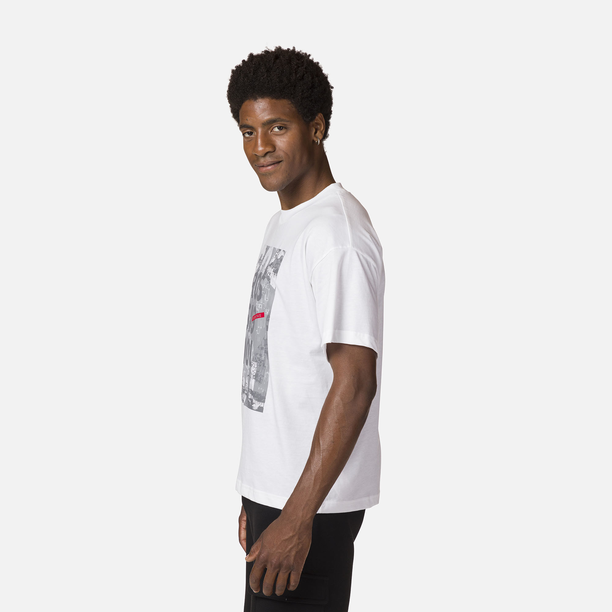 T-shirt confortable en coton à imprimé homme
