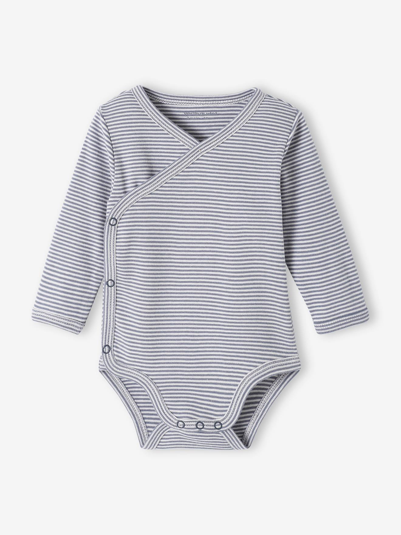 Ensemble naissance 3 pièces : combinaison + body + doudou en coton bio rose poudré
