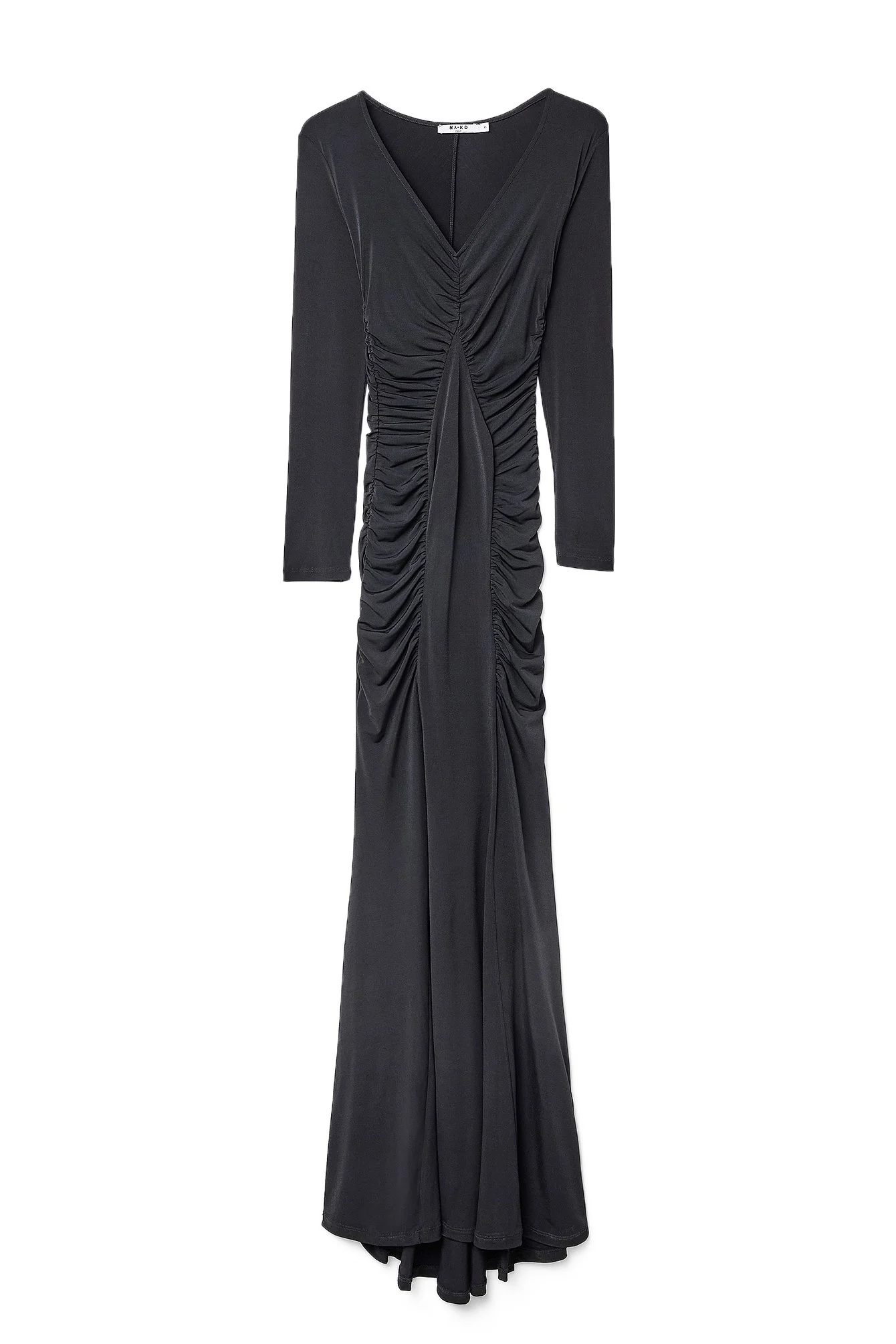 Drapiertes Jersey-Maxikleid